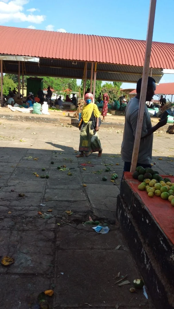 Fresh produce market in Kenya